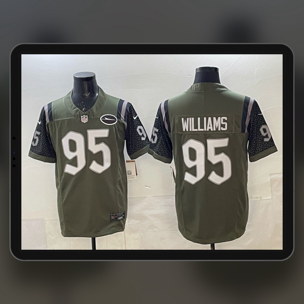 Men‘s NFL New York Jets Quinnen Williams 2025 Rivalry Collection F.U.S.E Jersey